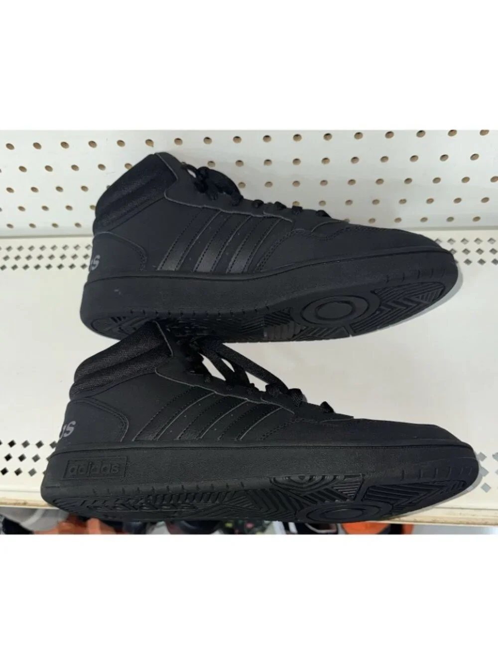 Adidas Hoops 3.0 Mid Mens Athletic Basketball Shoes Size 11 Black Gray GV6683